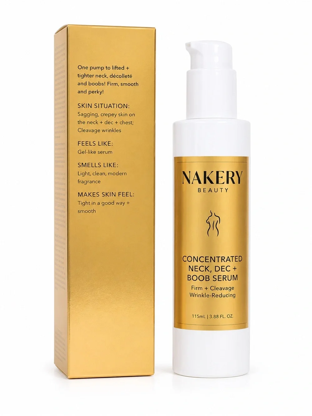 NAKERY Beauty Concentrated Neck, Dec & Boob Serum 115ml Firming Wrinkle Care